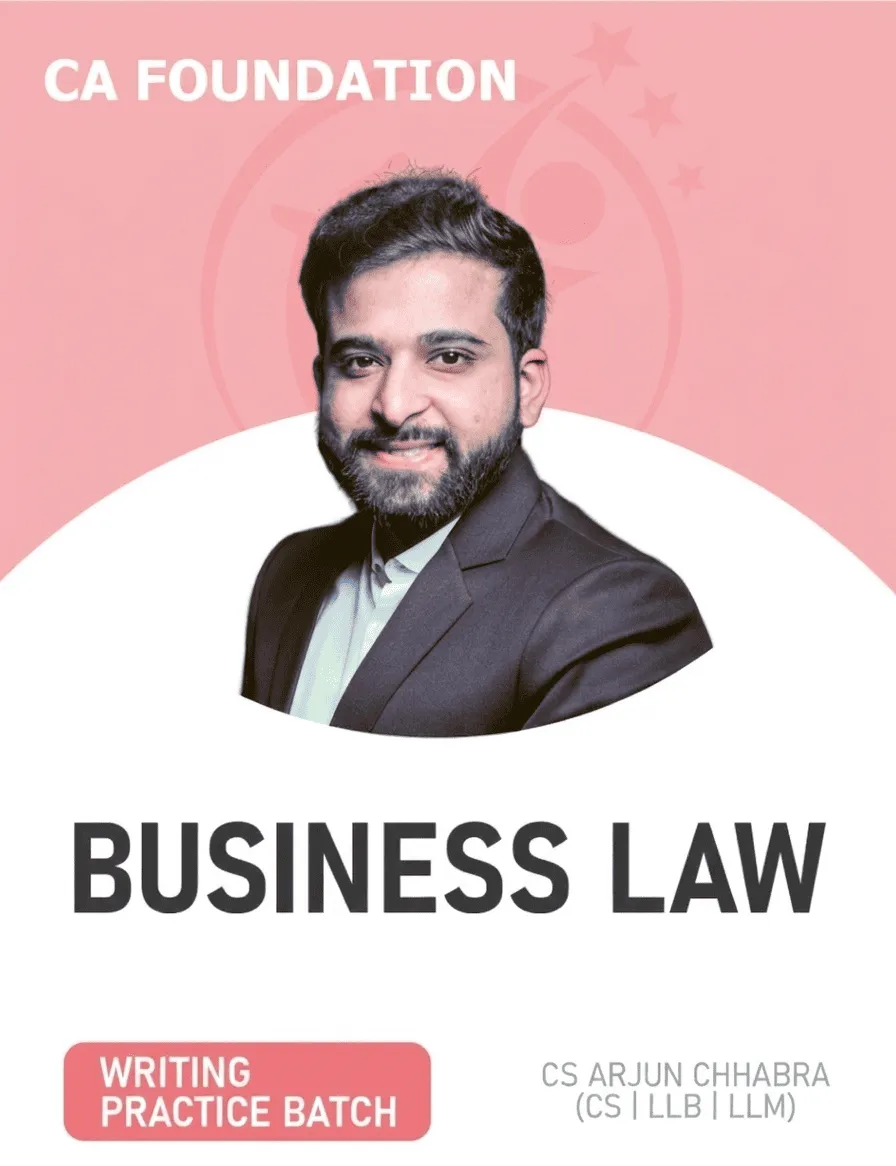 BUSINESS LAWS WRITING PRACTICE BATCH FOR SEPT 26 EXAMS (CA FOUNDATION)